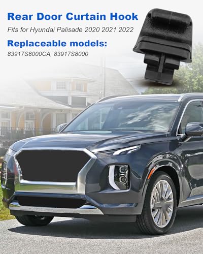 JUWEVAZU 4pcs Rear Door Hook Fit for Palisade 20202022 - Image 3