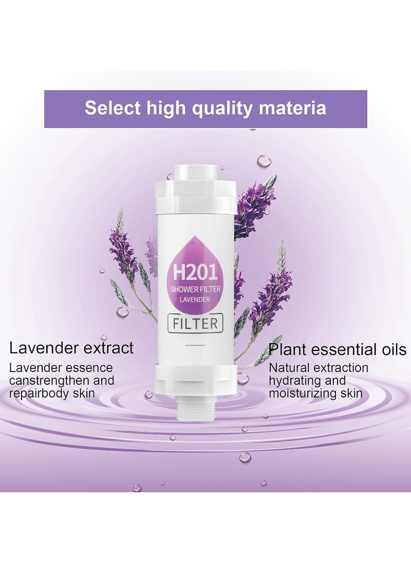 H201 - Vitamin C Shower Filter for hair fall - Water Purifying Shower Head for Healthy Skin & Hair - Vitamin C Infuser, Hard Water Softener, Beaded Filter for Bacteria Removal - Bathroom Accessories for Hair Loss Prevention & Hydration - Image 1