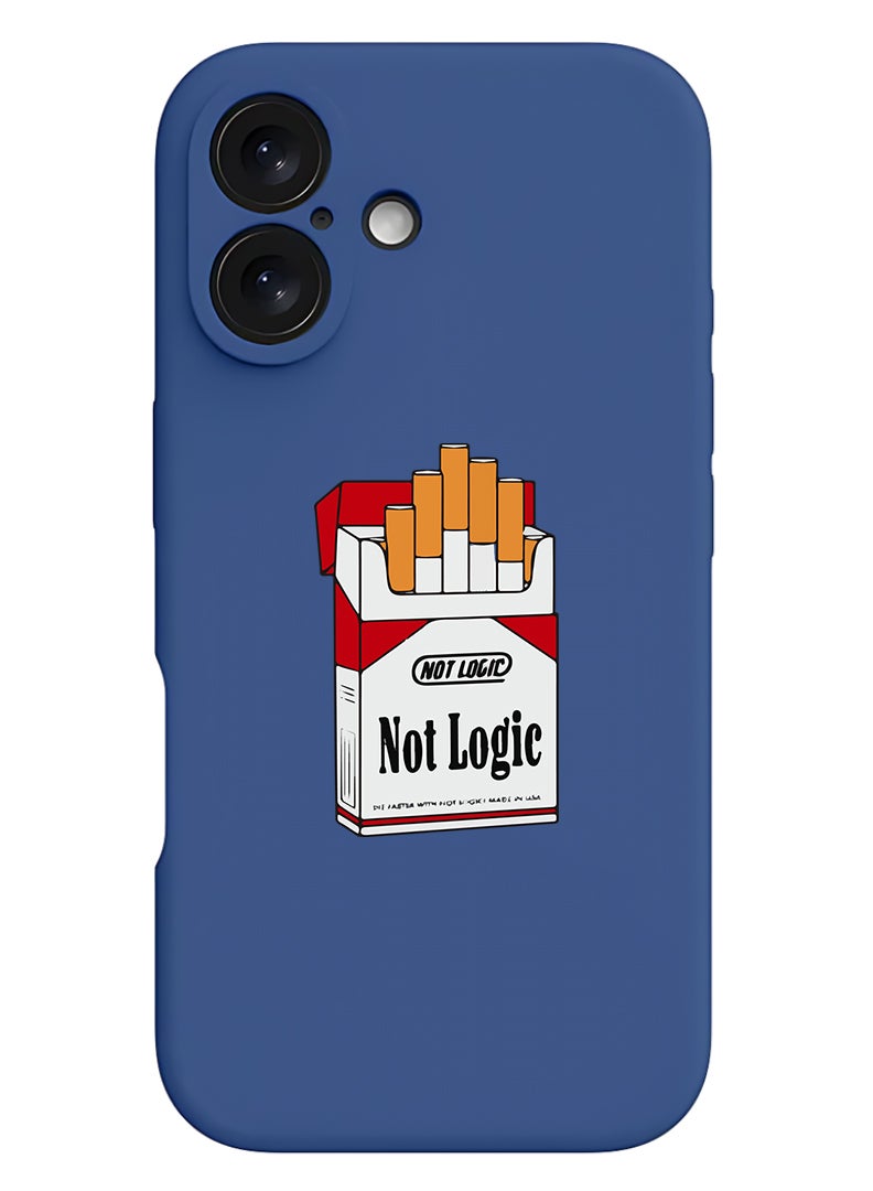 Theodor Protective Slim Fit Case Liquid Silicone Cover with Full Body Protection Anti-Scratch Shockproof Case For Apple iPhone 17 (Blue) Not Logic - Image 1