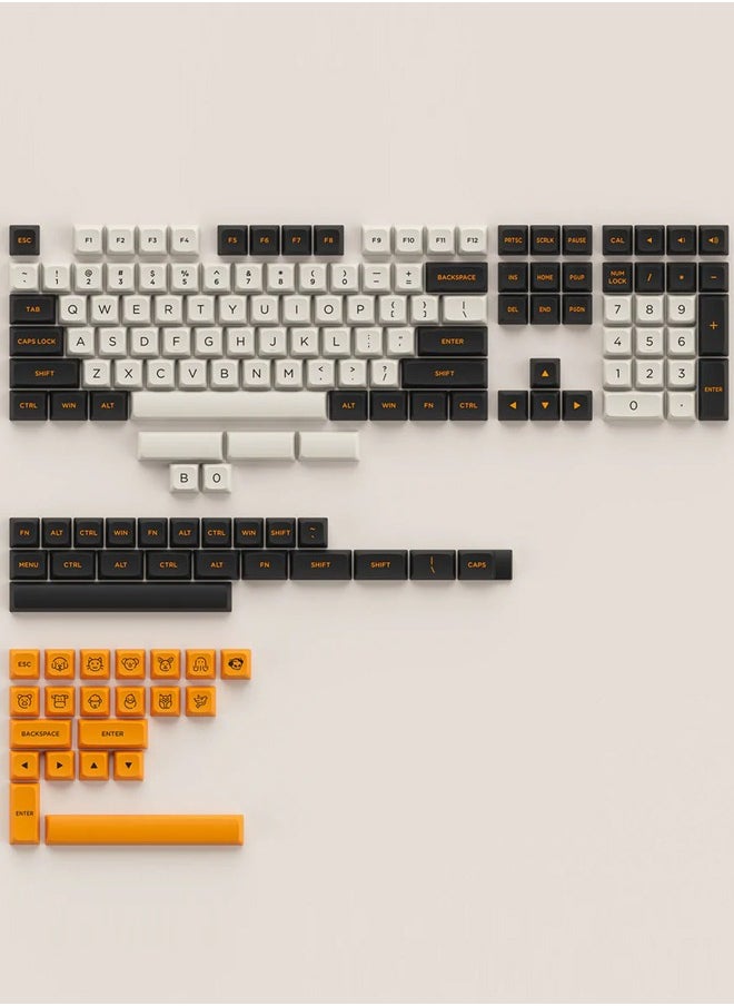 AKKO - Akko Carbon Retro PBT Keycaps ASA Low Profile 155 Keys - Image 1