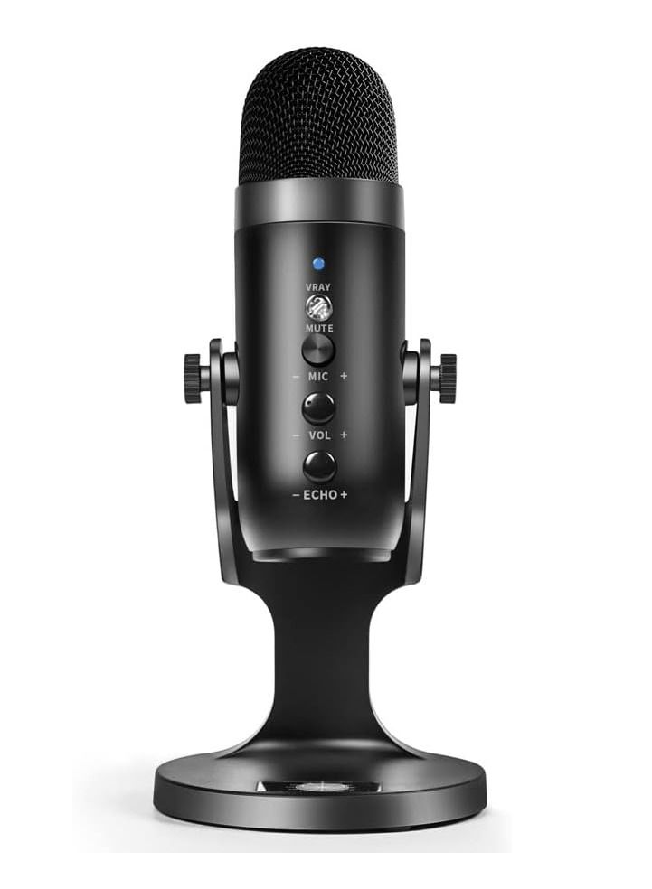 Jmary PW8 Professional Metal Voice Recording Usb Condenser Studio And Podcast Recording Gaming Microphones - Image 1