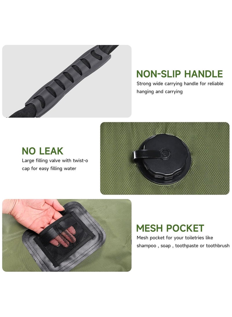 XiuWoo Solar Shower Tent Kit, Pop Up Privacy Tent Camping Shower Tent Kit Instant Pop Up Privacy, 5 Gallon Solar Shower Bag, Sun Canopy Beach Outdoor Camp Privacy Tent - Image 5