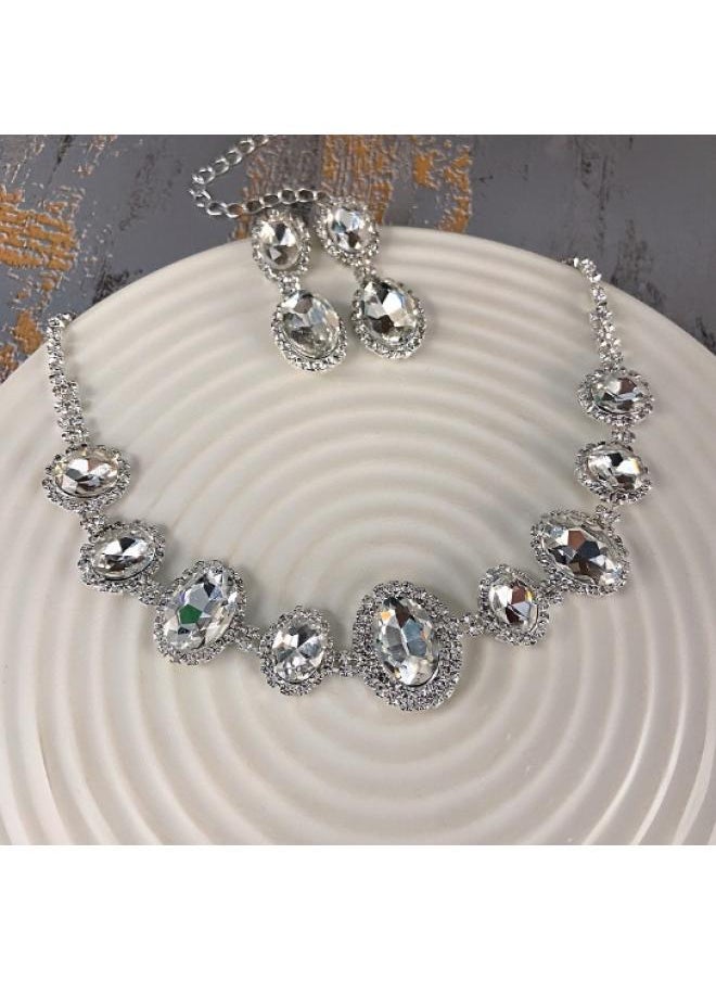 Generic - Pearl Diamond Flower Necklace New French Style High-grade Luxury Choker Clavicle Chain Necklace Necklace Necklace - Image 1