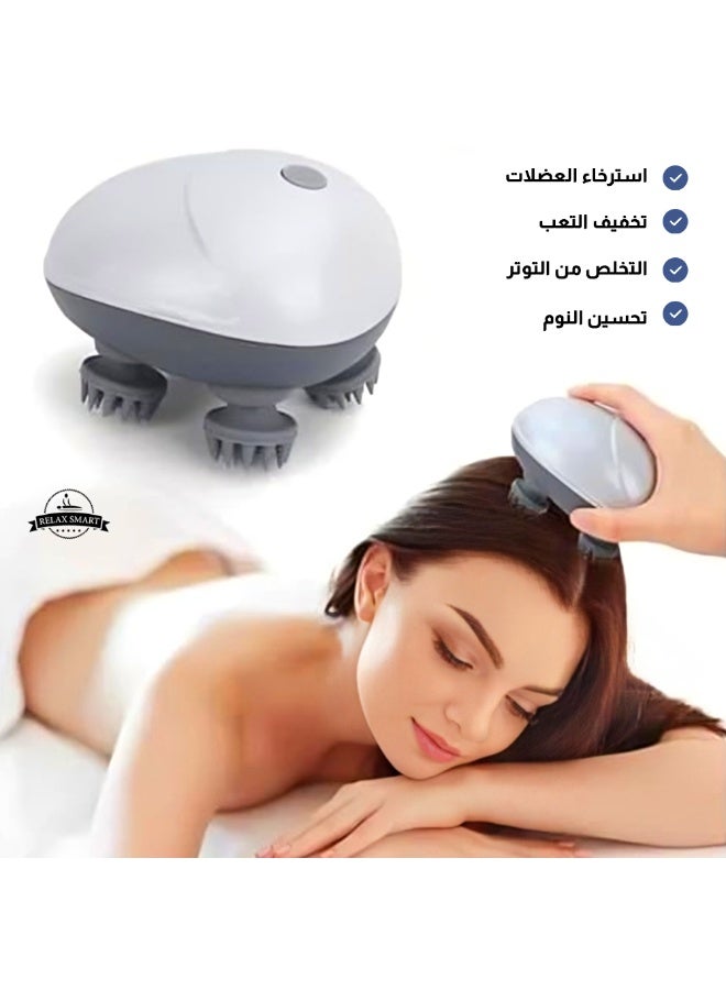 Relax Smart Electric Head Massager Rechargeable 3D Scalp Massager – Fatigue Relief & Relaxation Massage Tool - Image 2