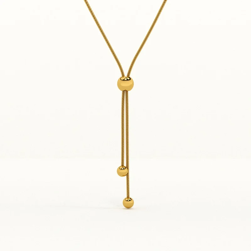 Palmonas PALMONAS 18k Gold Tone Plated Wrap Lariat Necklace
 for Women