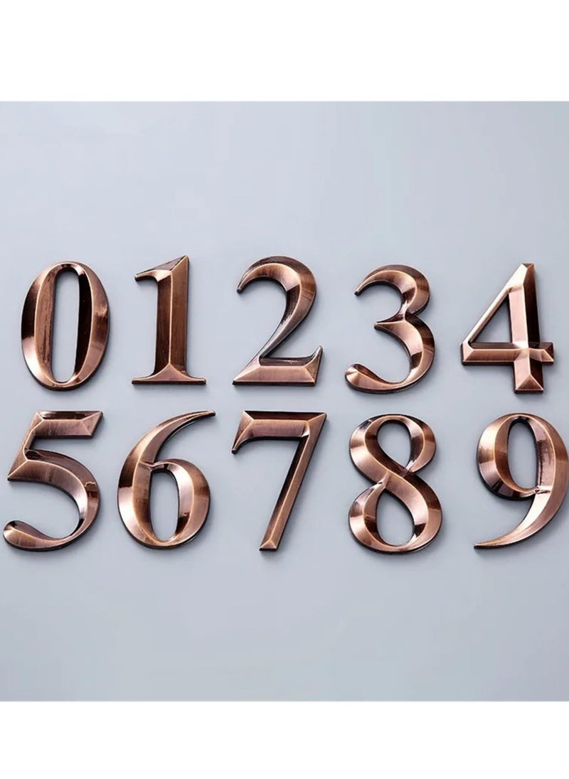 Daytoyz Self Adhesive Door Number Sign House Number Digit Apartment Hotel Office Door Address Street Stickers Plate Sign  - Image 1