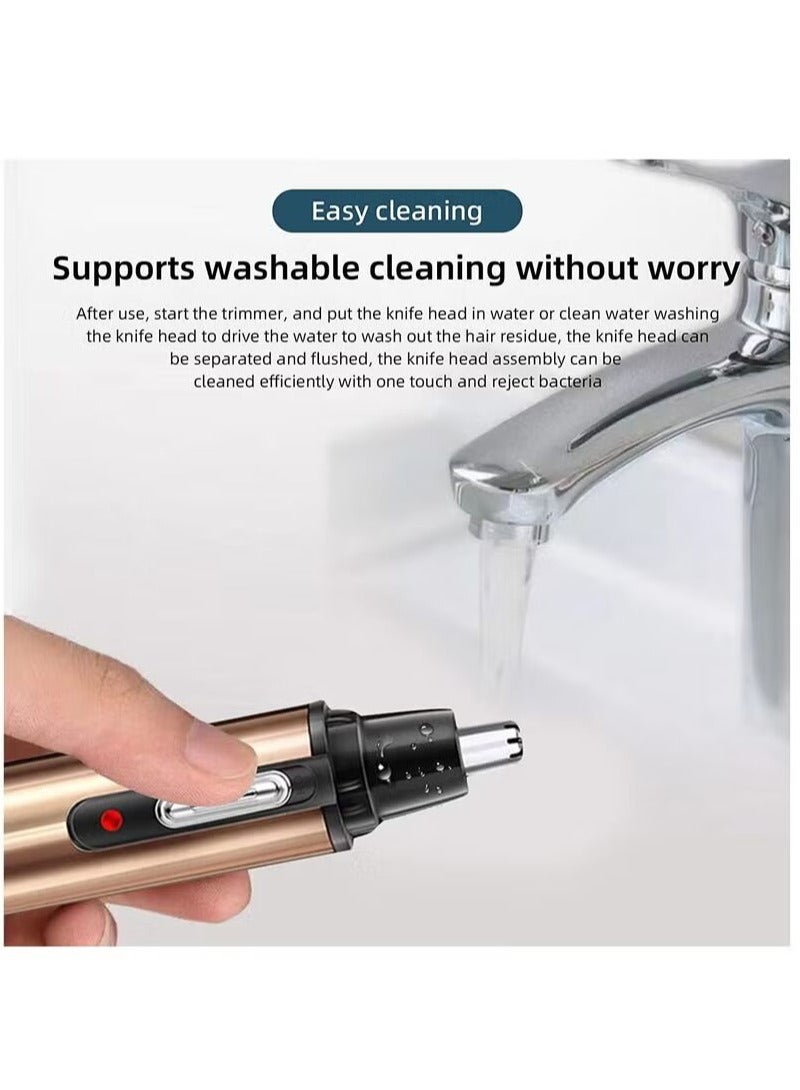 MS 4-in-1 Nose Hair Trimmer Mens Grooming Kit USB Rechargeable Hair Trimmer - Image 3