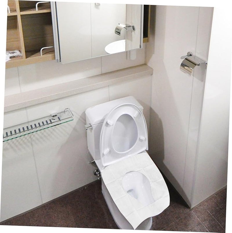 Jojofuny 100 Pcs Disposable Toilet Seat Covers Portable Travel Waterproof For Public Restrooms - Image 3