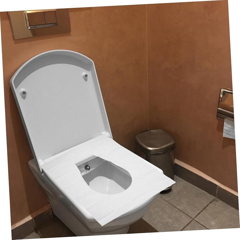 Jojofuny 100 Pcs Disposable Toilet Seat Covers Portable Travel Waterproof For Public Restrooms - Image 5