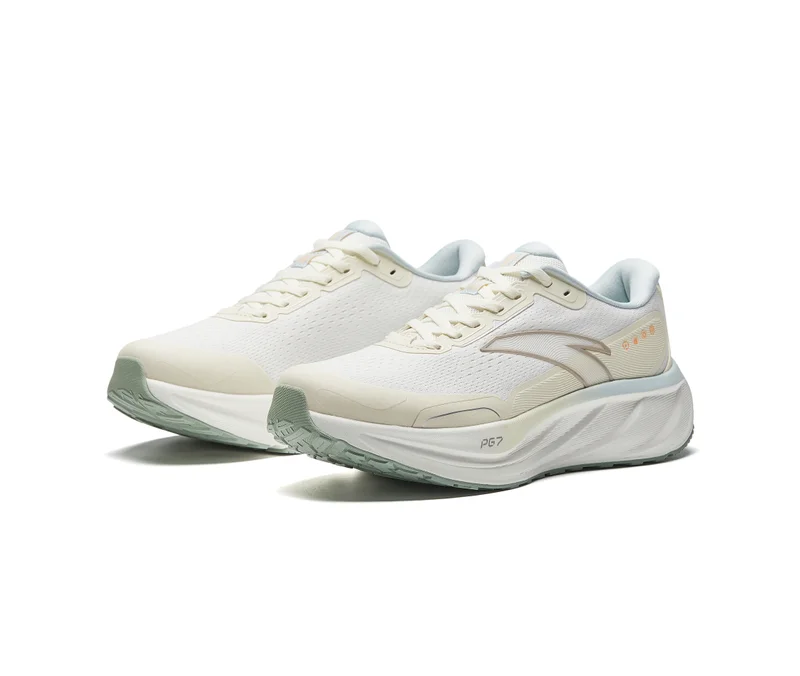 Anta White/White/Grey PG7 - 2.5 | CUSHION RUNNING SHOES for Women | Best Price UAE