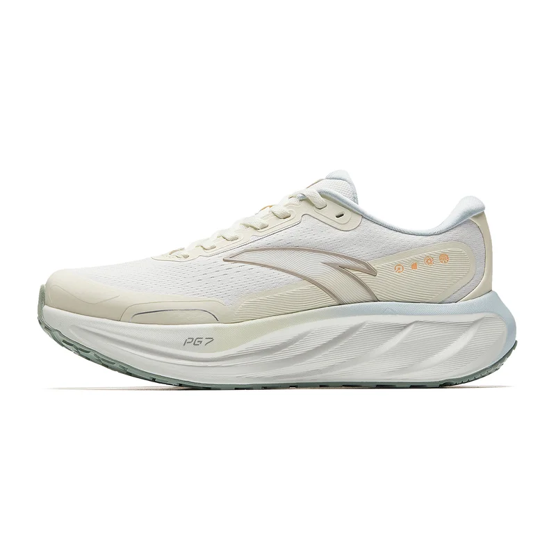 Anta White/White/Grey PG7 - 2.5 | CUSHION RUNNING SHOES for Women | Best Price UAE