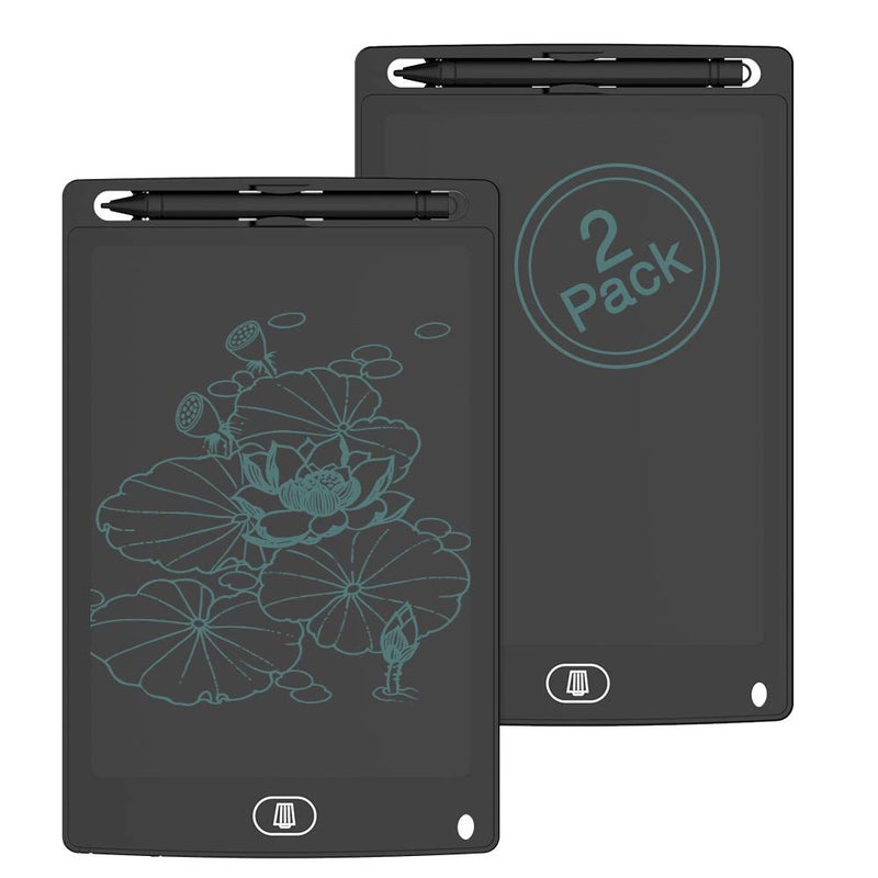 Generic [2 Pack] LCD Writing Tablet,TIQUS 8.5 Inch Electronic Writing Board with Memory Lock Button, Environment Friendly Drawing Pad, for Adults, [Black]