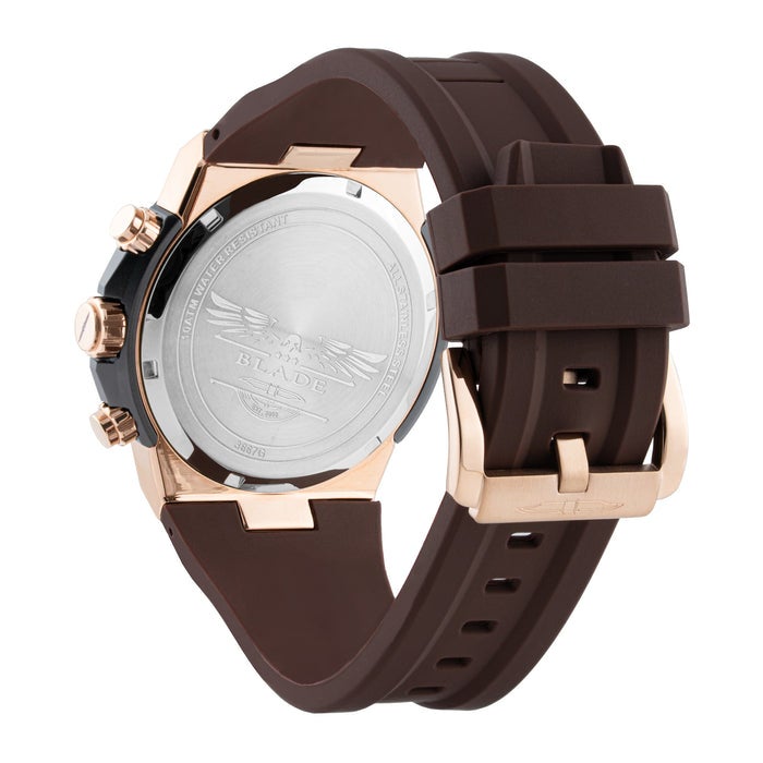 BLADE Swift Sunset 3667G5QGO SS & Silicone Strap Multifunction Men's Watch - Image 4