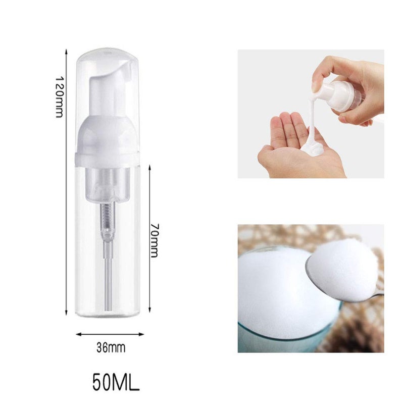 KEAIYYJ KEAIYYJ- Foam Pump Bottle Travel Size Mousse Foaming Hand Soap Dispenser Empty Refillable Containers 2 oz 2 Pack  - Image 2