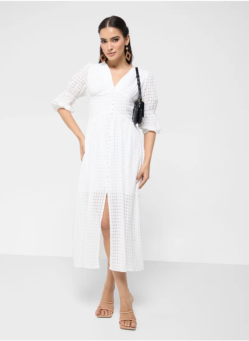 ايلا Puff Sleeve Dress