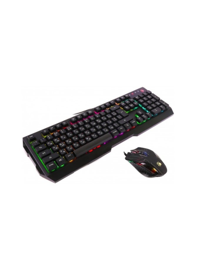 Bloody - RGB Gaming Keybaord and Mouse with Neon Effect Light, Combo Pack, High End Gaming, PUBG, Call of Duty, Fifa, WWE, - Image 1