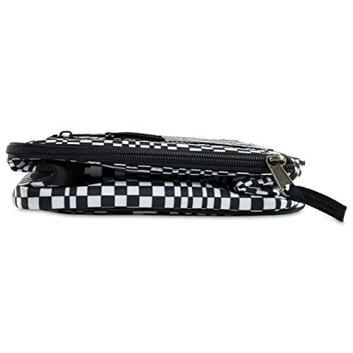 PackIt Freezable Classic Lunch Box, Checked Out, Built with EcoFreeze Technology, Collapsible, Reusable, Zip Closure With Zip Front Pocket and Buckle Handle, Perfect for School Lunches - Image 4
