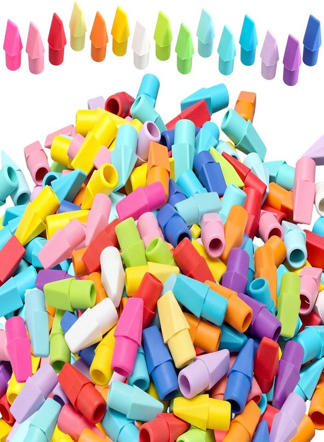 YooNotee 800 Pcs Pencil Top Erasers Bulk 15 Assorted Colors Pencil Cap Erasers Pencils Eraser Toppers for Writing, Home Office Supplies, Party Favor Bags, Game Prize Giveaways - Image 1