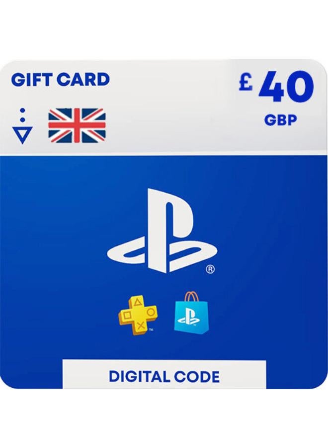 PlayStation Store DIgital Code Gift Card - UK 40 Euro