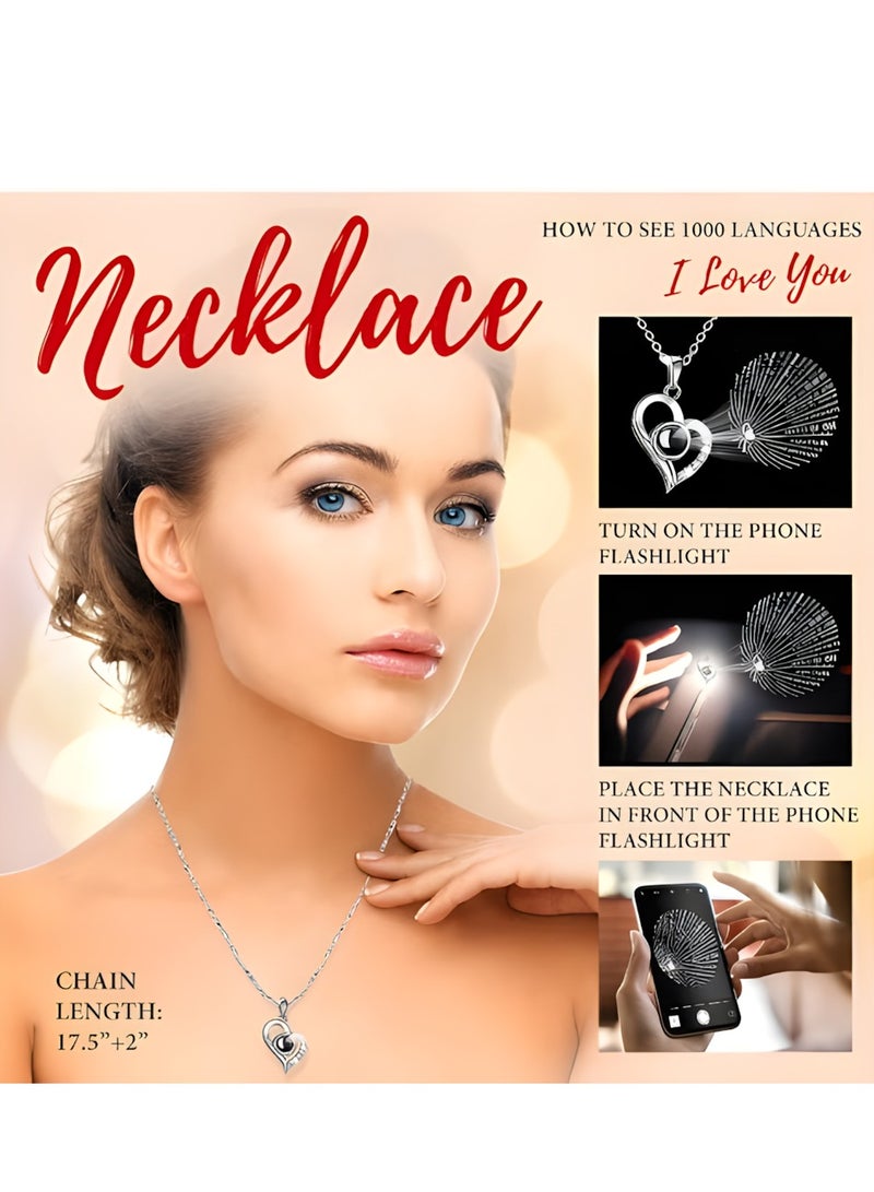 Vergali Preserved Rose LOVAPPY with Necklace,Creative Gift Box - Infinity Rose in Love Box - Made from Real Fresh Beauty Rose - Romantic Gifts for Her, Female, Mom,For Mothers Day /Anniversary Birthday Gift - Image 3