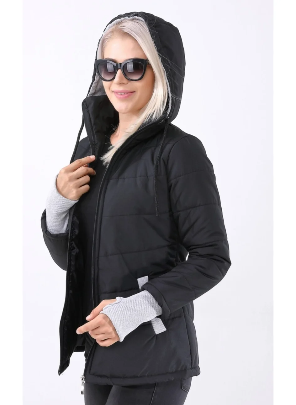 Barbora Waterproof Puffer Jacket BTTR801BLACK2