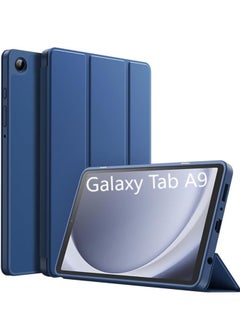 YoYoTech Samsung Galaxy Tab A9 8.7 Inch 2023 Model with Pencil Holder Slim Tablet Cover with Soft Back Auto Wake Sleep Function Blue  - Image 1