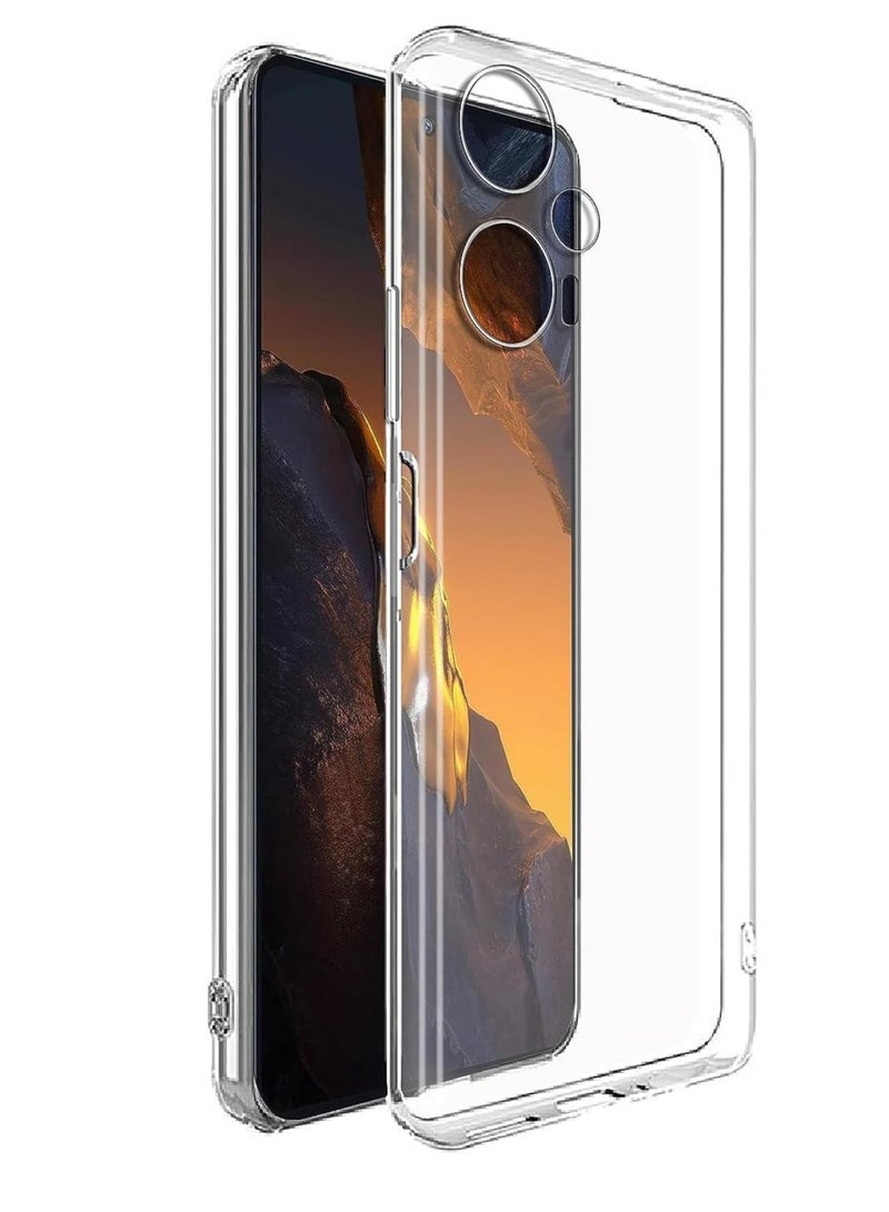 تين تك جراب حماية شفاف لموبايل بوكو اف 5 / Poco F5 من البولي يوريثين المقاوم للحرارة مضاد للخدوش من تين تك - شفاف - Image 1