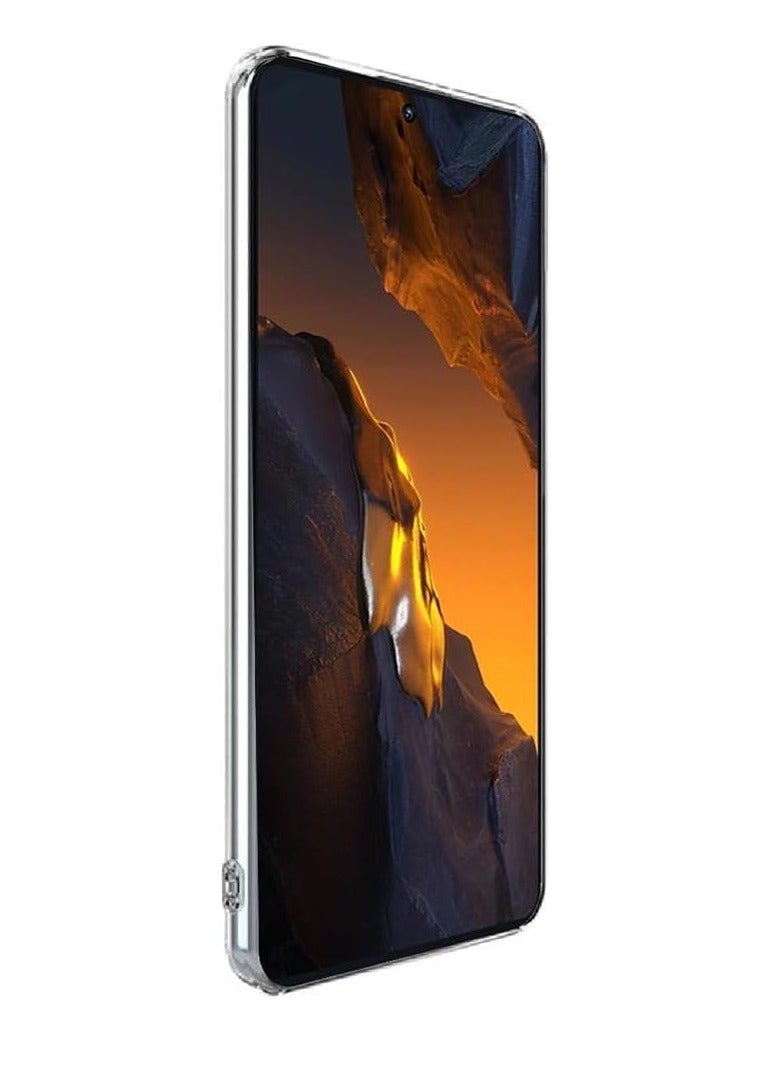 تين تك جراب حماية شفاف لموبايل بوكو اف 5 / Poco F5 من البولي يوريثين المقاوم للحرارة مضاد للخدوش من تين تك - شفاف - Image 3