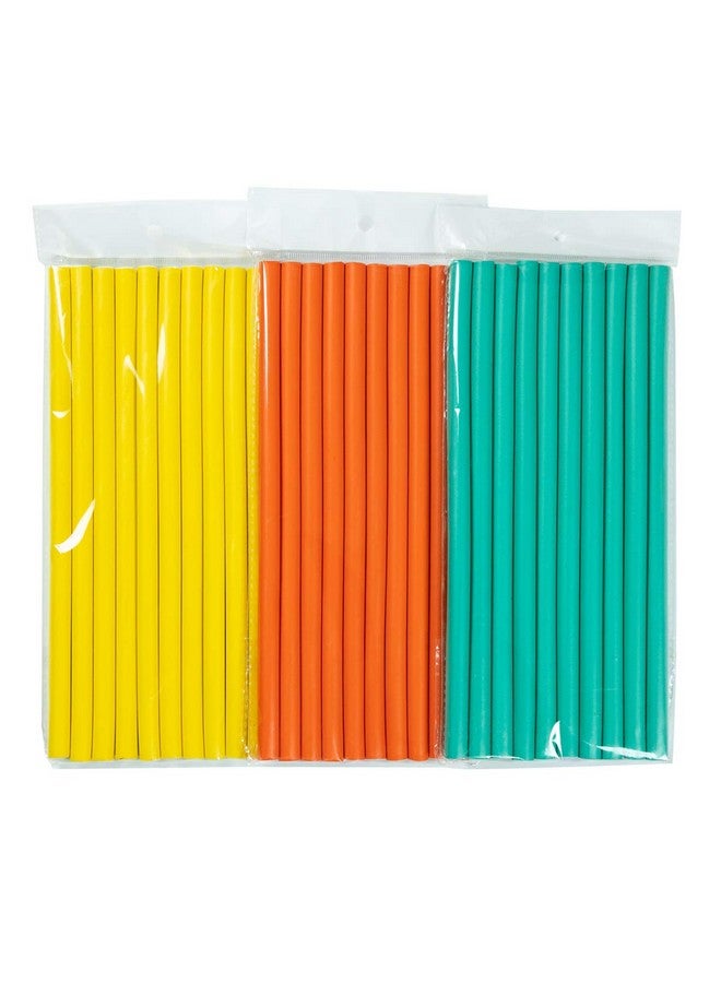 Ms Aloe 3Pack Flexible Curling Hair Rods Soft Foam Hair Rollers Twist-Flex Foam Hair Curlers No Heat Spiral Curlers for Long Medium Short Hair(Diameter 1.0cm,30Rods)  - Image 1
