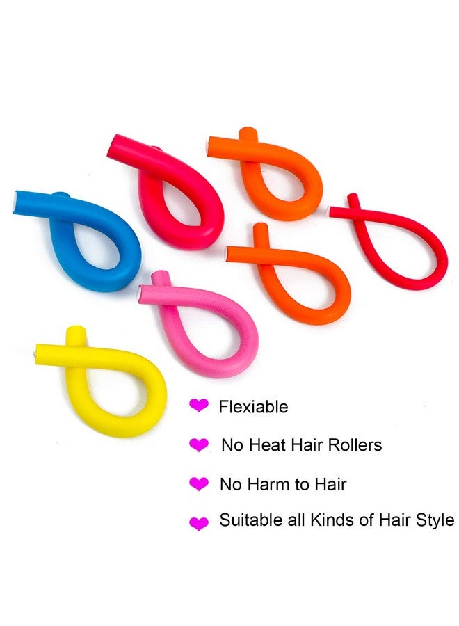 Ms Aloe 3Pack Flexible Curling Hair Rods Soft Foam Hair Rollers Twist-Flex Foam Hair Curlers No Heat Spiral Curlers for Long Medium Short Hair(Diameter 1.0cm,30Rods)  - Image 5
