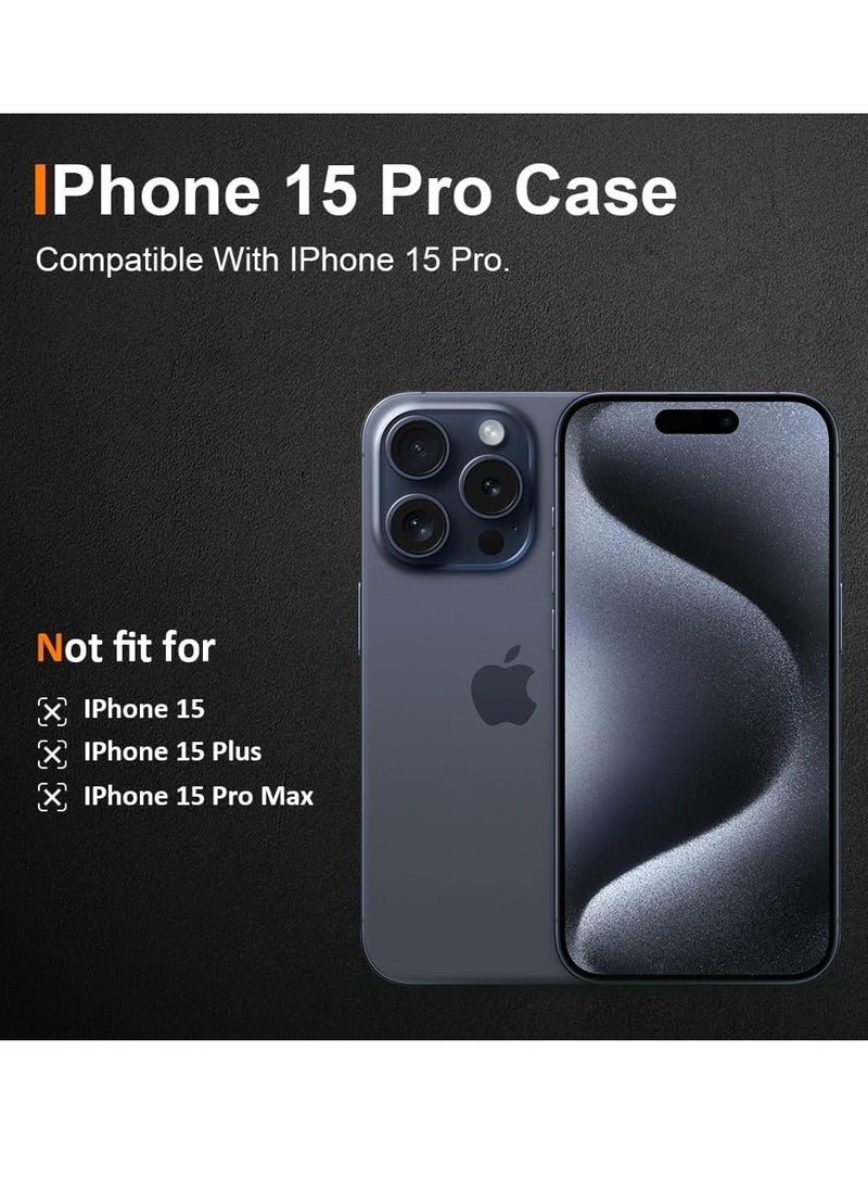 YoYoTech iPhone 15 Pro Case Clear Transparent Anti Yellowing Ultra Thin Shockproof Strong Grade Drop Protection Anti Scratch Hard Back Cover Crystal Clear  - Image 4