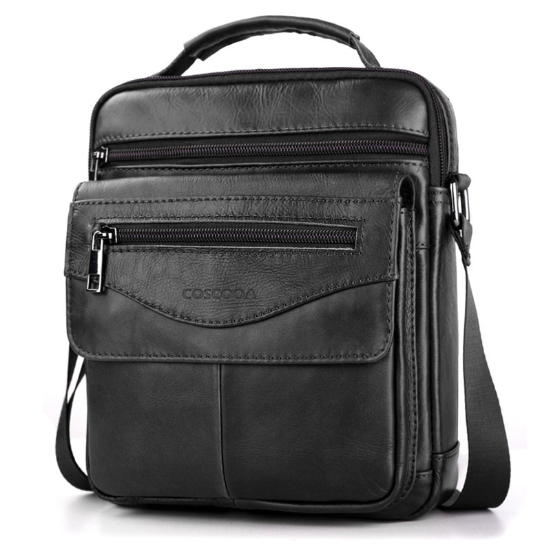 COSCOOA Shoulder Bag for Men Leather Man Bag Man Purse Crossbody Bags for Men Handbag Bag Messenger Satchel Travel bag - Image 1