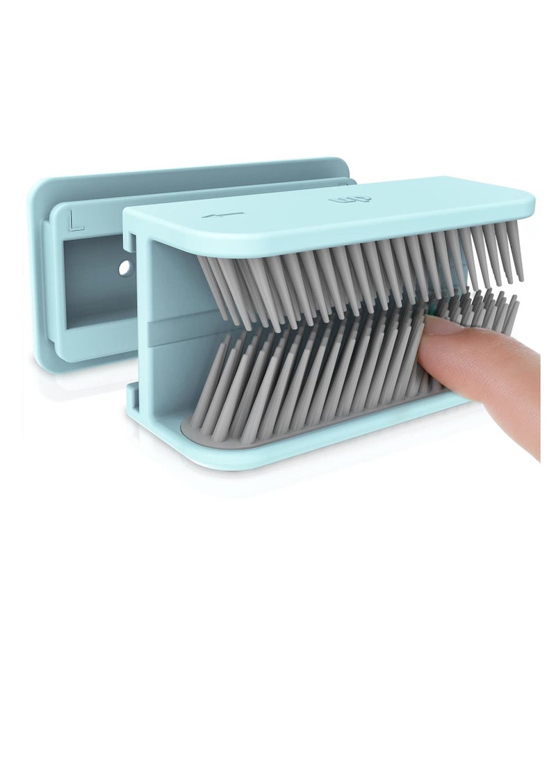 KASTWAVE جامع الشعر لجدار الدش، مصيدة الشعر لصرف الدش، جامع الشعر، مصيدة الشعر المصنوعة من السيليكون، فلتر حوض الحمام (أزرق) - Image 1