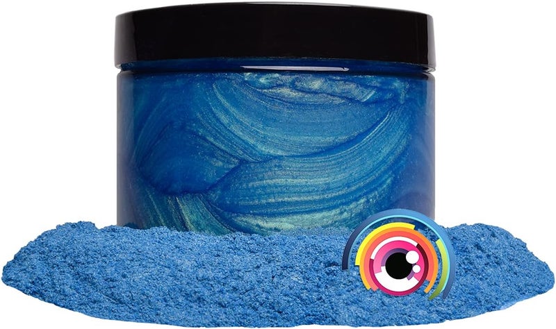 Eye Candy Mica Powder Pigment “Rainbow Blue” (50g) Multipurpose DIY Arts and Crafts Additive | Woodworking, Epoxy, Resin,Natural Bath Bombs, Paint, Soap, Nail Polish, Lip Balm - Image 5