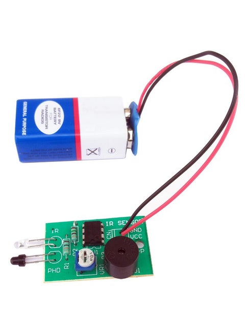 Ir Sensor Buzzer Security Alarm Complete Kit With Instruction Manual