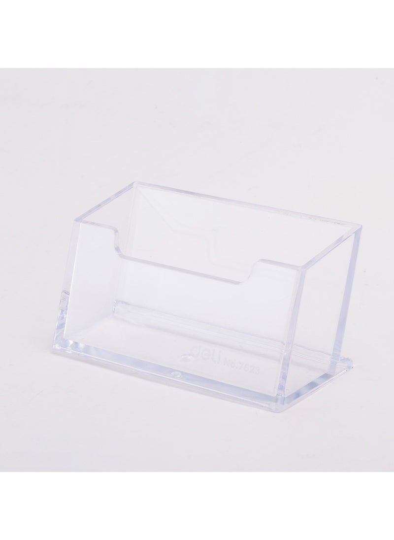 Deli Deli E7623 Business Card Holder – Transparent GPPS – ideal for organizing and displaying business cards on your desk  - Image 2