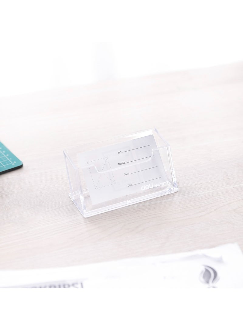 Deli Deli E7623 Business Card Holder – Transparent GPPS – ideal for organizing and displaying business cards on your desk  - Image 5