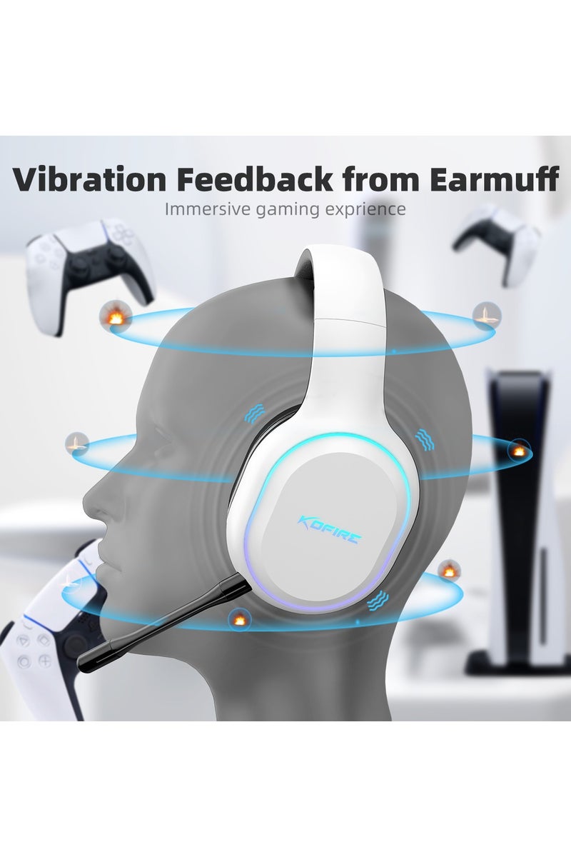 KOFIRE UG-05 Wireless Gaming Headset Wired Bluetooth 2.4GHz for PS5, PS4, Switch, PC, Laptop, Xbox - Image 3