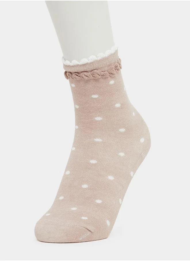 Styli Styli Set of 3 - Polka Dots Crew Socks