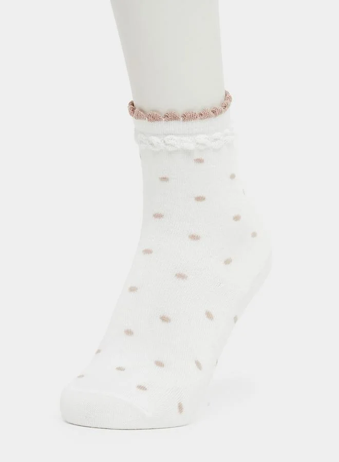 Styli Styli Set of 3 - Polka Dots Crew Socks