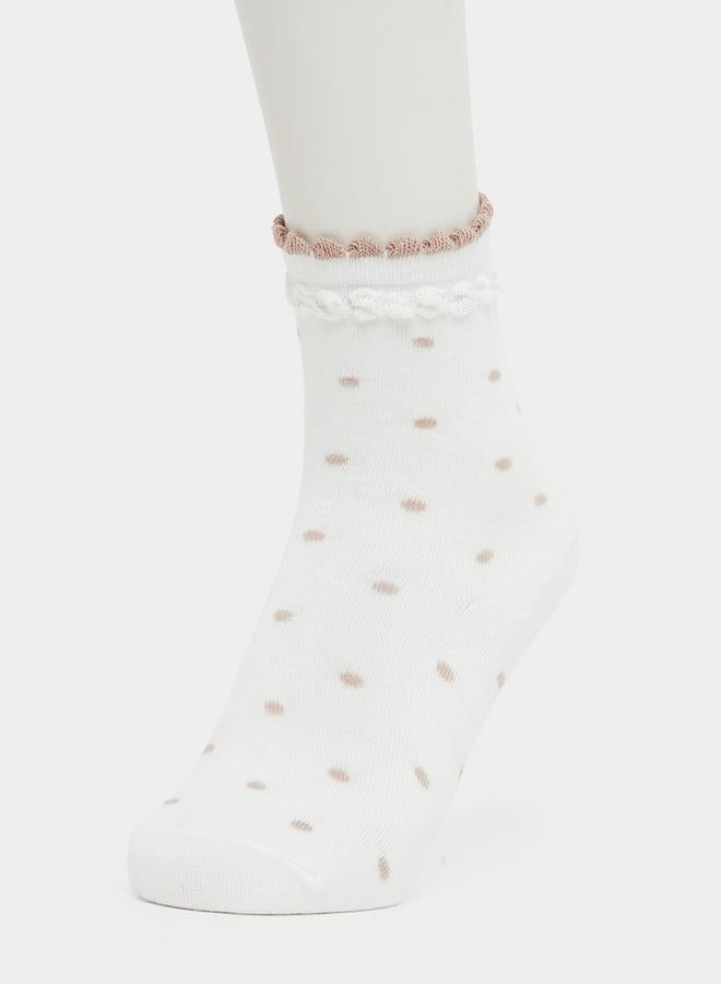 Styli Styli Set of 3 - Polka Dots Crew Socks - Image 4