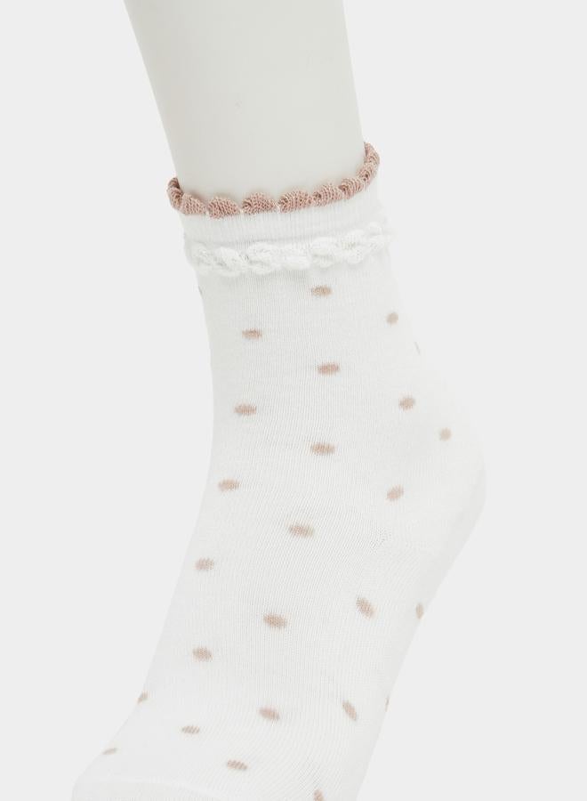 Styli Styli Set of 3 - Polka Dots Crew Socks - Image 5