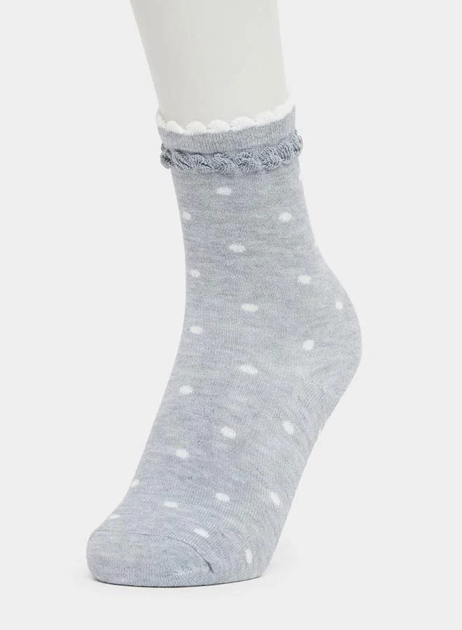 Styli Styli Set of 3 - Polka Dots Crew Socks