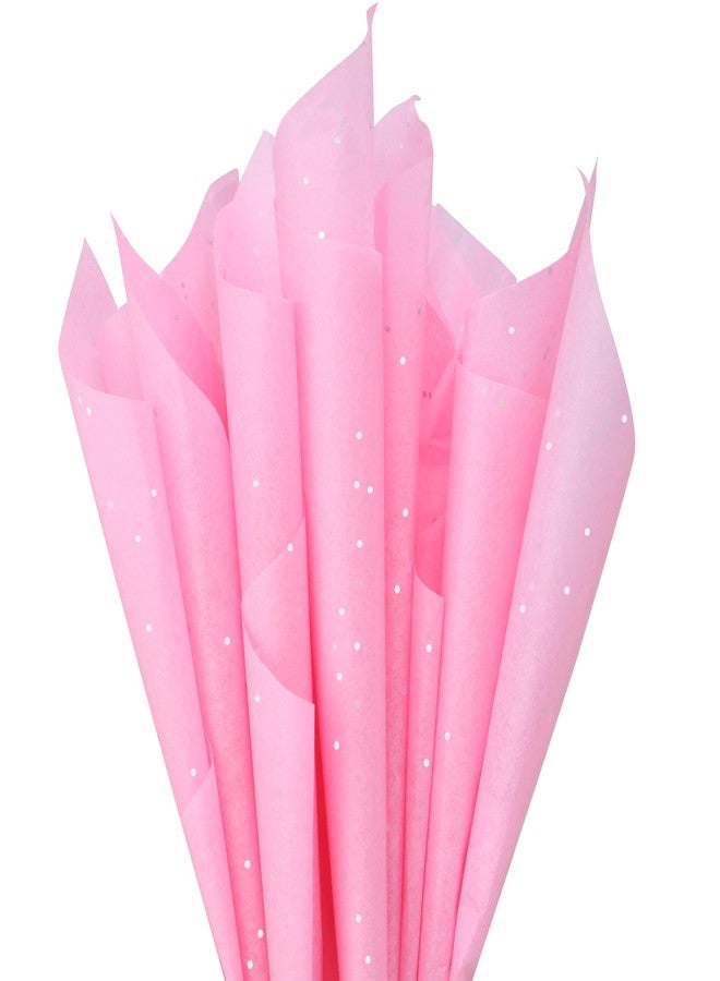 SUNCOLOR 36 Sheets Glitter Pink Tissue Paper for Gift Bags - 20 x 20 inch Sparkling Wrapping Tissue for Crafts & Party Packaging - Image 1