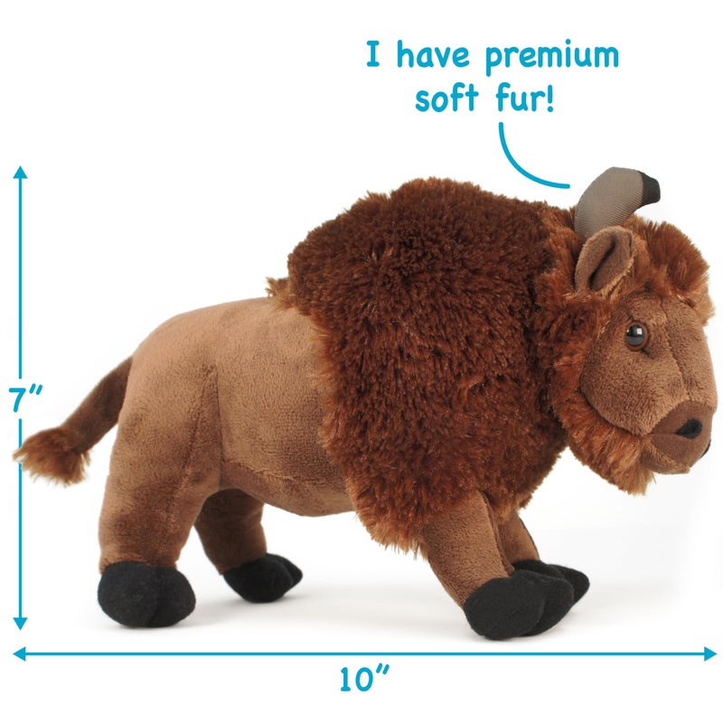 TigerHart Billy The Bison - 10 Inch Buffalo Stuffed Animal Plush - Image 4