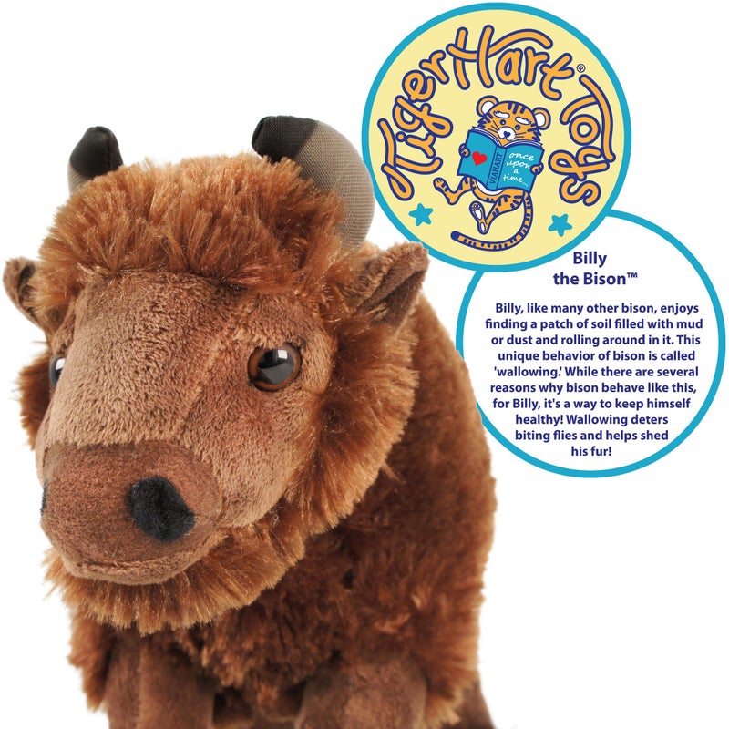 TigerHart Billy The Bison - 10 Inch Buffalo Stuffed Animal Plush - Image 3