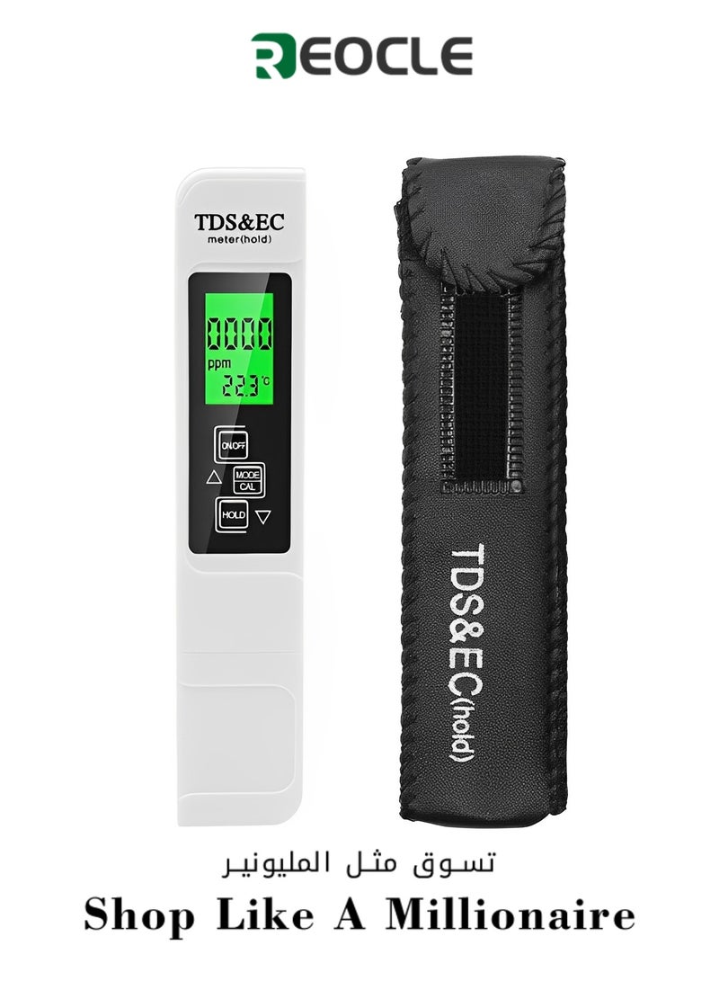 REOCLE Water Quality Tester TDS Meter Digital Water Tester 0-9999ppm Ideal Water Test Meter for Drinking Water & Aquariums - Image 1