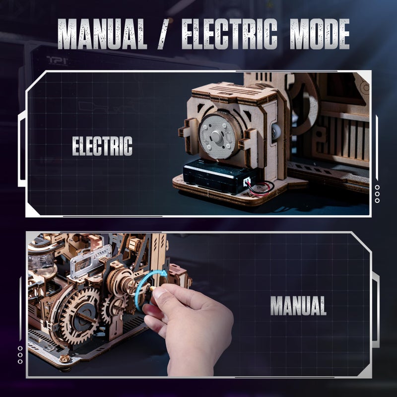 RoWood 3D Puzzles for Adults,Wooden Puzzles for Adults,Marble Run Model Kits,3D Wooden Puzzles for Adults,Birthday, for Adults&Teens - Image 2