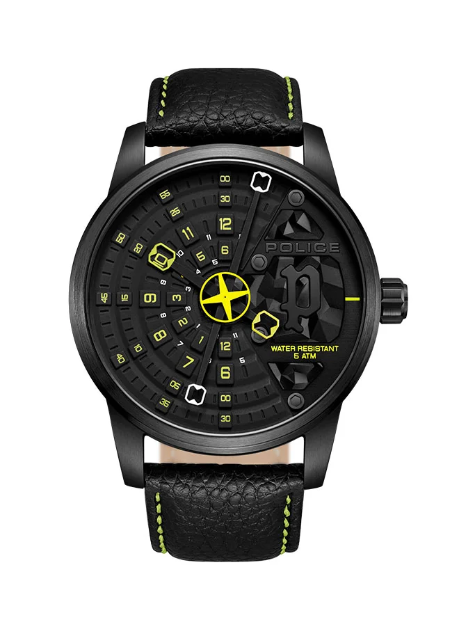 POLICE Avondale Gents Analog Watch With Black Dial & Black Strap -PEWJA0022101