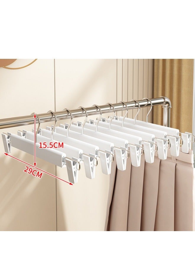 MIXDE 10-Piece Pants Hangers Clothes Hangers With 360 ° Swivel Hooks, Adjustable Non-slip Clips, Durable And Sturdy Plastic Hanger For Pants, Skirts, Clothes  - Image 1